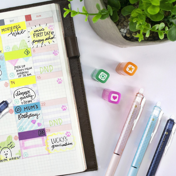 Pilot FriXion Clicker Limited Edition 0.5mm Erasable Gel PenPurple Barrel Box of 10