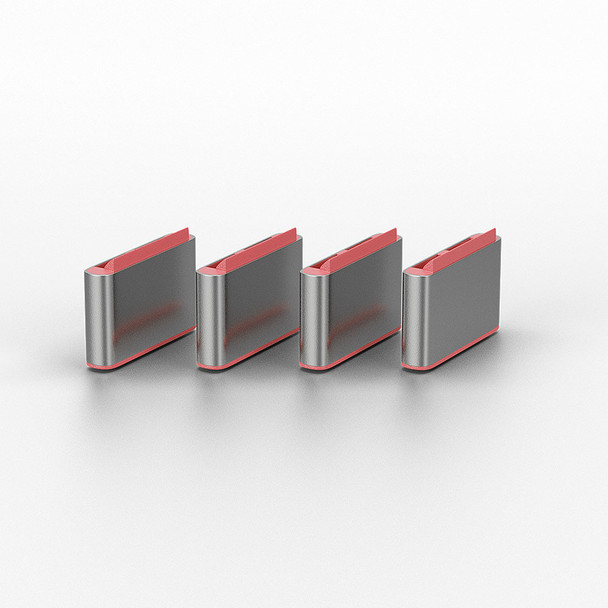 USB C, 4 Pack + Key, Pink, Lindy Port Blocker