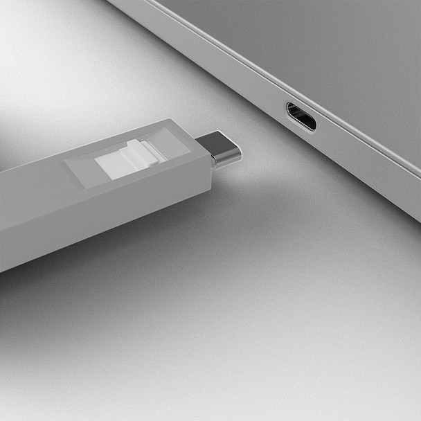 4 Pack + Key, White, Lindy USB C Port Blocker