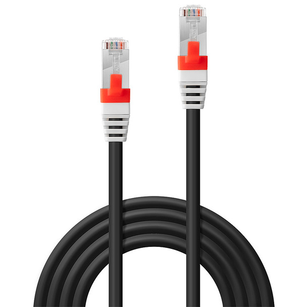 7.5m Cat6A S/FTP LSZH Gigabit Network Cable Black Lindy