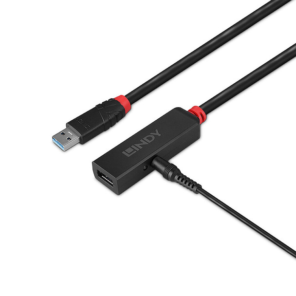 Active Extension Slim Black Lindy 3m USB 3.0 