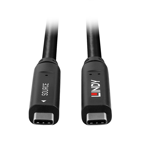 Lindy 10m USB 3.2 Gen 2 and DP 1.4 Type C Hybrid Cable