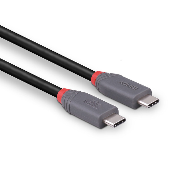 USB 4 240W Type C Cable 40Gbps Anthra Line Lindy 2m