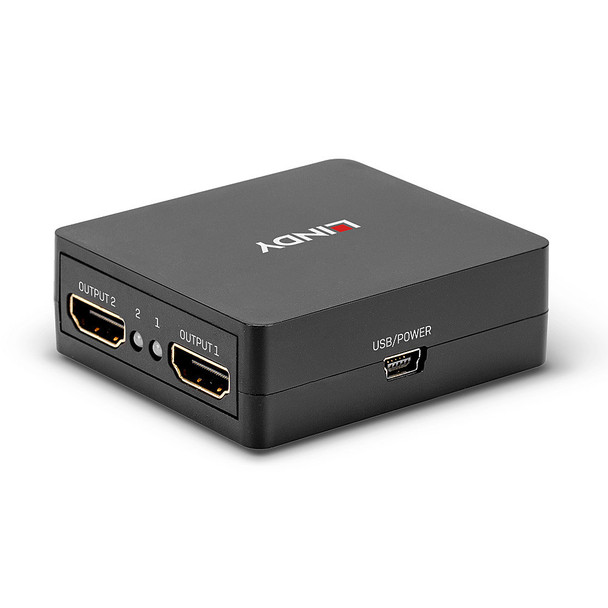 Splitter Compact Lindy 2 Port HDMI 18G