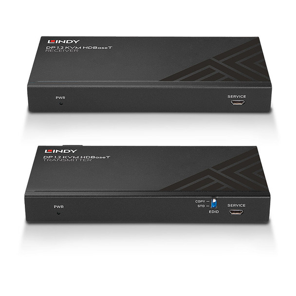 Extender Lindy 150m CAT6 DisplayPort 1.2 HDBaseT KVM, USB, IR and RS-232