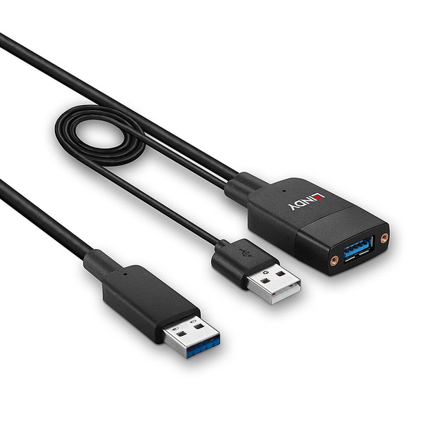 Hybrid USB 3.2 Gen 2 Cable, Type A, Lindy 35m