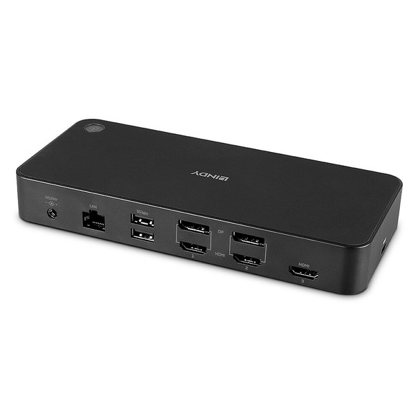 Universal USB-C and Type A Hybrid Laptop Docking Station Lindy DST-Pro