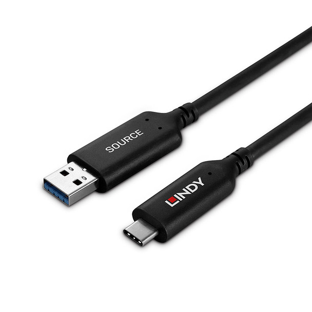 USB 3.2 Gen 1 Type A to C Hybrid Cable Lindy 10m