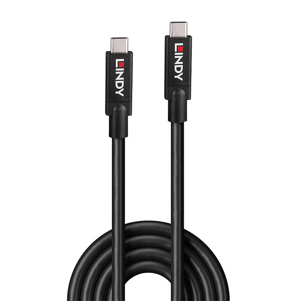 8m USB 3.2 Gen 2 Active Cable, Type C to C, Lindy 8m USB 3.2 Gen 2 Active Cable, Type C to C, Lindy