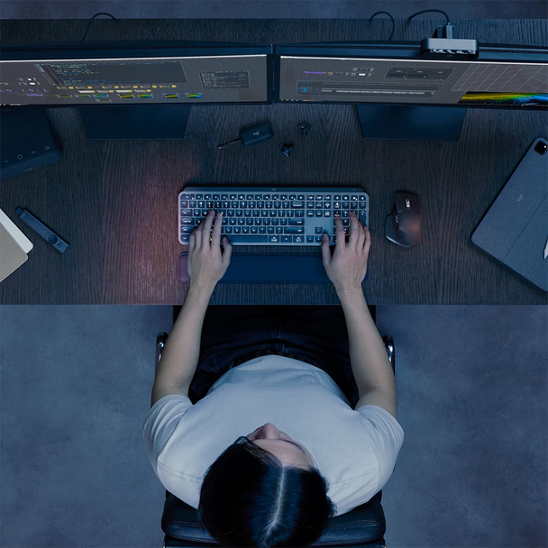 Wireless Illuminated Keyboard Logitech Graphite MX Keys S Advanced