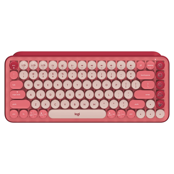 Logitech POP Keys Mechanical Wireless Emoji Keyboard Heartbreaker