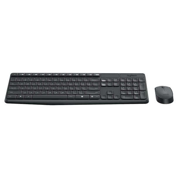 MK235 Wireless Keyboard and Mouse Combo Grey Logitech
