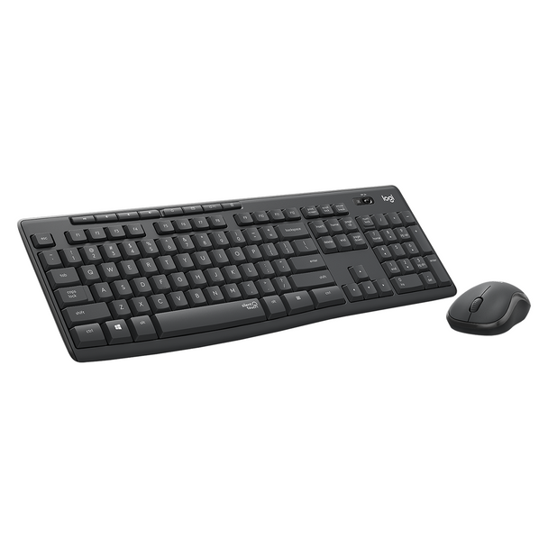 Wireless Keyboard and Mouse Combo Graphite Logitech MK295 Silent