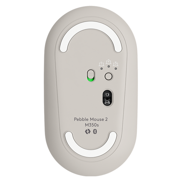 Wireless Keyboard and Mouse Combo Logitech Tonal Sand K380S Pebble 2