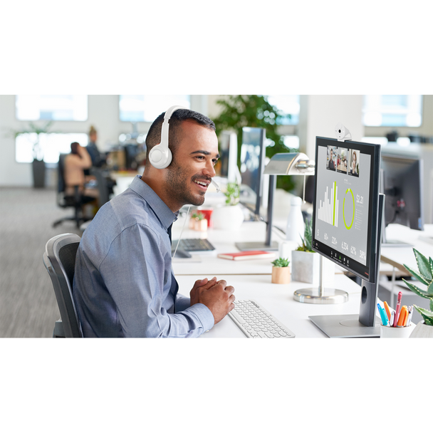 Wired USB-A Headset Logitech Off White H390