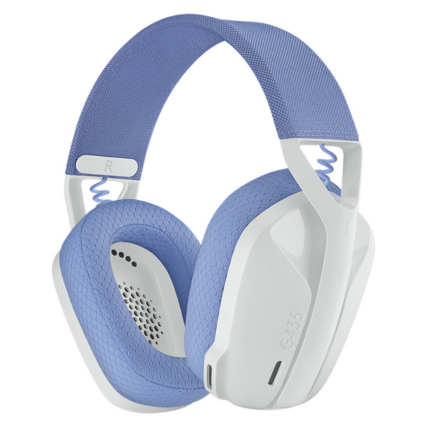 Off White and Lilac G435 LightSpeed Wireless Bluetooth Gaming Headset Logitech