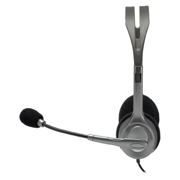 H110 Wired Stereo Headset Dark Grey Logitech