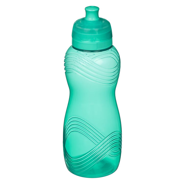 Sistema Plastic Wave Water Bottle Assorted 600ml