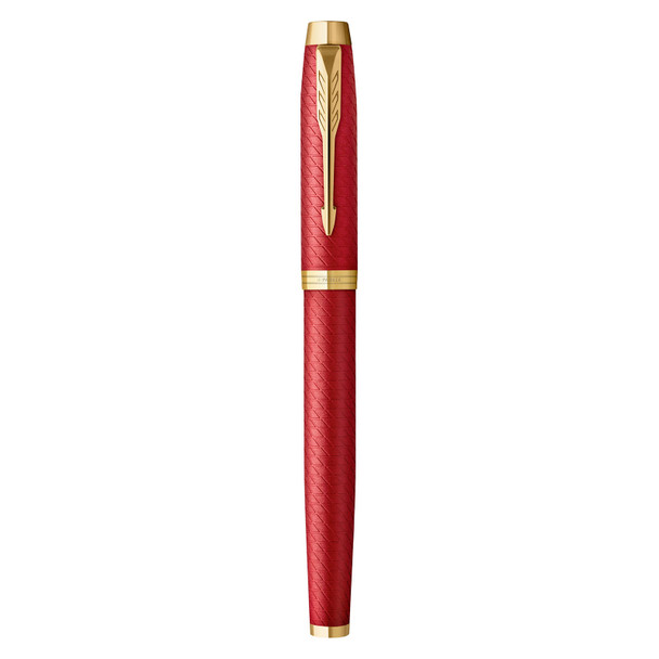 IM Premium Red Gold Trim Fountain Pen Fine Nib Parker IM Premium Red Gold Trim Fountain Pen Fine Nib Parker