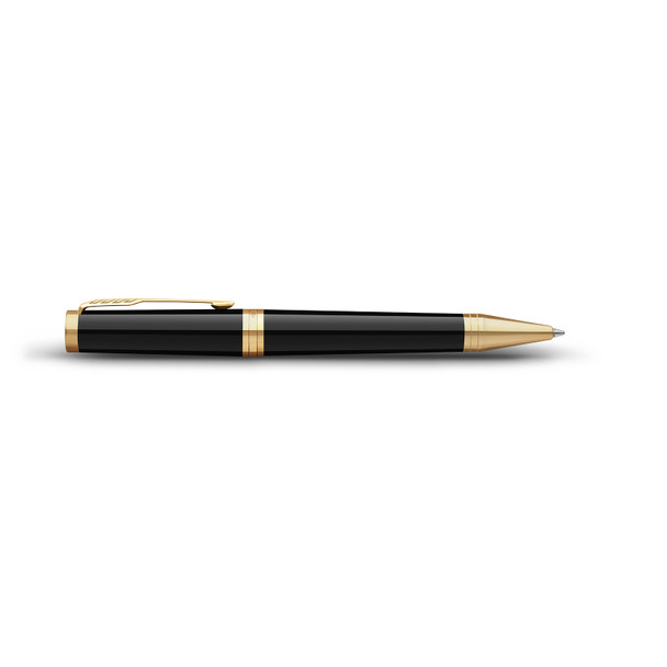 Parker Ingenuity Black Lacquer and Gold Trim Medium Tip Ballpoint Pen