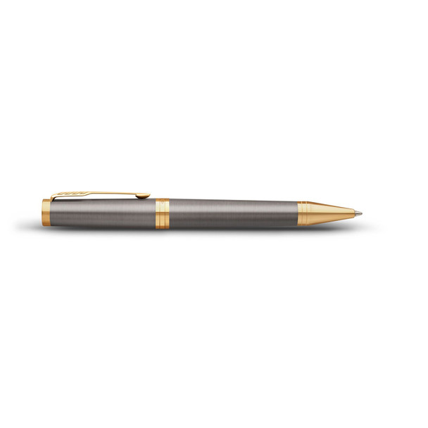 Parker Ingenuity Grey Lacquer and Gold Trim Medium Tip Ballpoint Pen