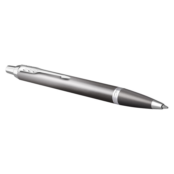 Grey Finish with Gradient Chrome Trim Ballpoint Pen Medium Tip Parker IM Writing Rituals Grey Finish with Gradient Chrome Trim Ballpoint Pen Medium Tip Parker IM Writing Rituals