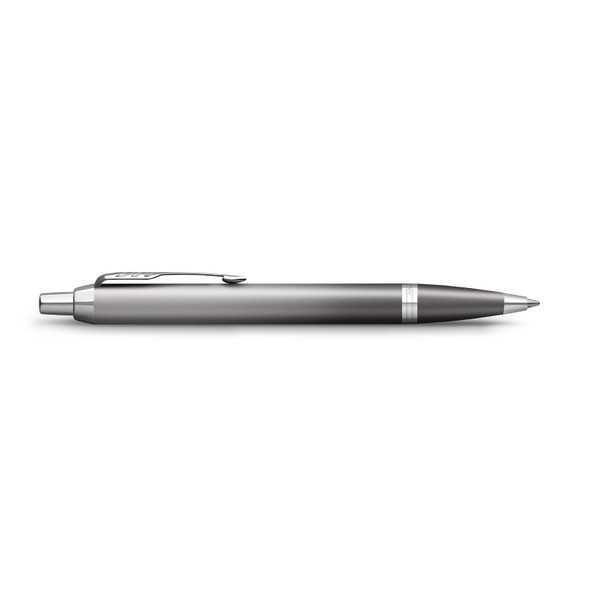 Grey Finish with Gradient Chrome Trim Ballpoint Pen Parker Medium Tip IM Writing Rituals Grey Finish with Gradient Chrome Trim Ballpoint Pen Parker Medium Tip IM Writing Rituals