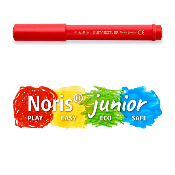 Staedtler 329 C6 Noris Junior Fibre Tip Pens Box of 6 Assorted Colours