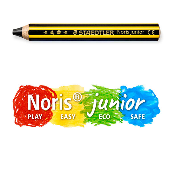 Staedtler 141-2B Noris Junior 2B Graphite Pencil Box of 6