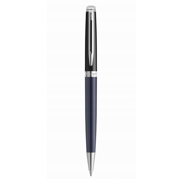 Waterman Hemisphere Black and Blue Lacquer Palladium Trim Ballpoint Pen Medium Tip