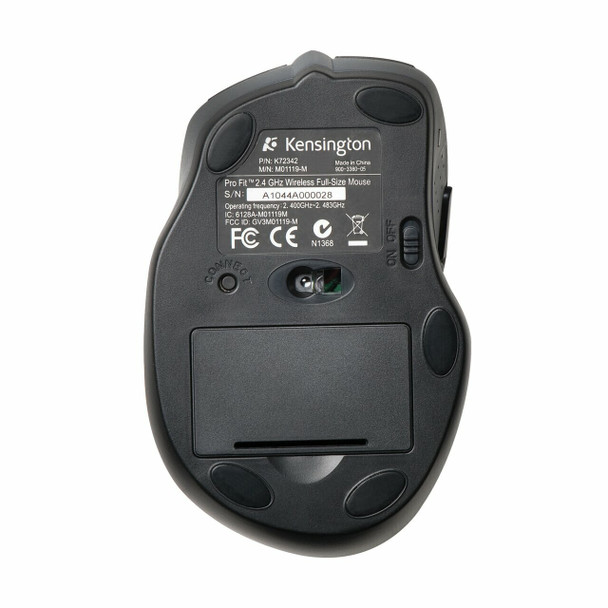 Kensington #72370 Pro Fit Full-Size Wireless Mouse Black - kensington lock, kensington smartfit, kensington headphone, kensington monitor arm | It's A Mega Thing