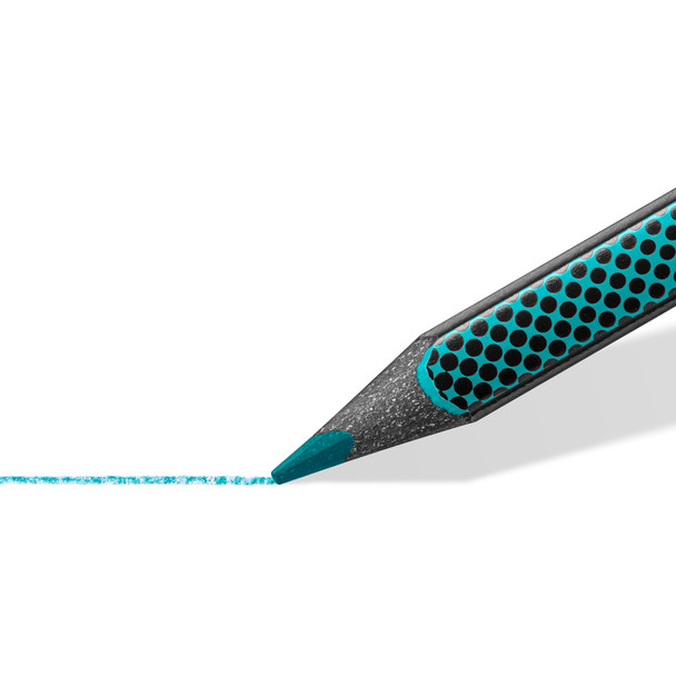 Staedtler 186 Norix Turquoise Coloured Pencil Box 24 Assorted Colours