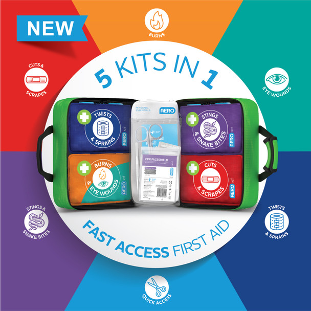 Mini First Aid Kit Softpack 25 x 15 x 21.5cm AeroKit 3 Series Modular