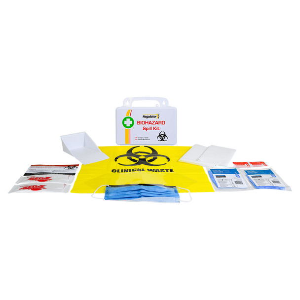 Plastic Spill Kit 21 x 7.5 x 13cm Custom Biohazard