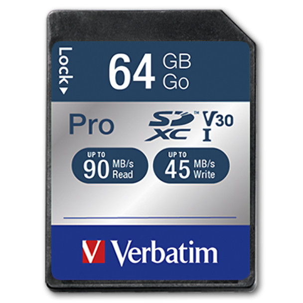 Verbatim 64GB Pro SDHC Card Class 10 UHS-I