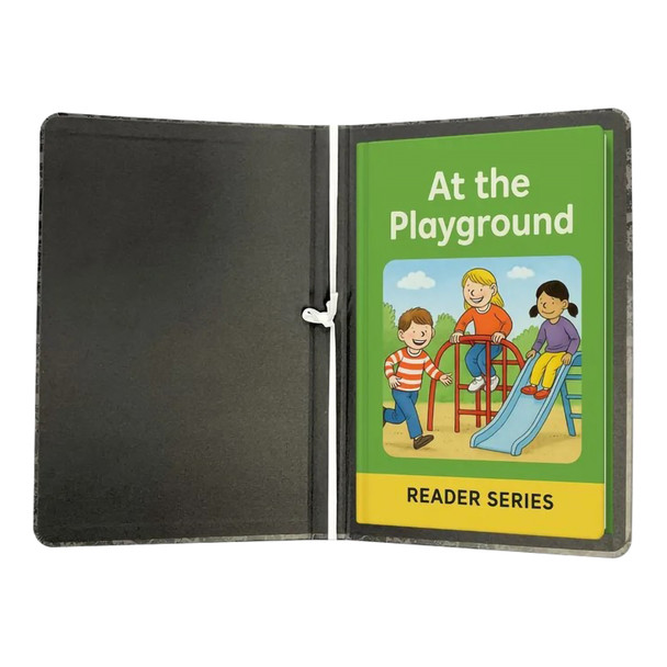 Writer 310 x 220mm Reader Cover Black Mottled Board with White Elastic Tie Writer 310 x 220mm Reader Cover Black Mottled Board with White Elastic Tie