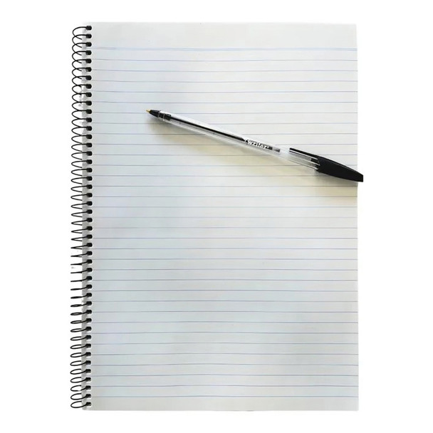 Protext Premium A4 Spiral Notebook 240 Page PP Cover Black Pack of 5