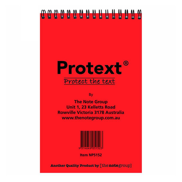 Protext Notebook Waterproof 150 x 100mm 50 Sheet 5mm Graph Ruled Pack of 20