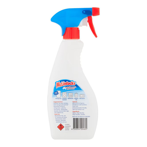 All Purpose Cleaner Spray Bottle 500ml Case of 6 Vanilla Fresh