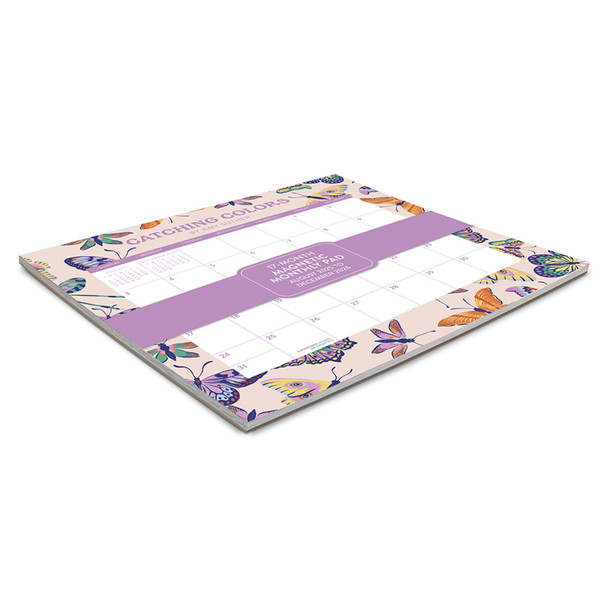 2026 Magnetic Monthly Pad Calendar Orange Circle Catching Colours