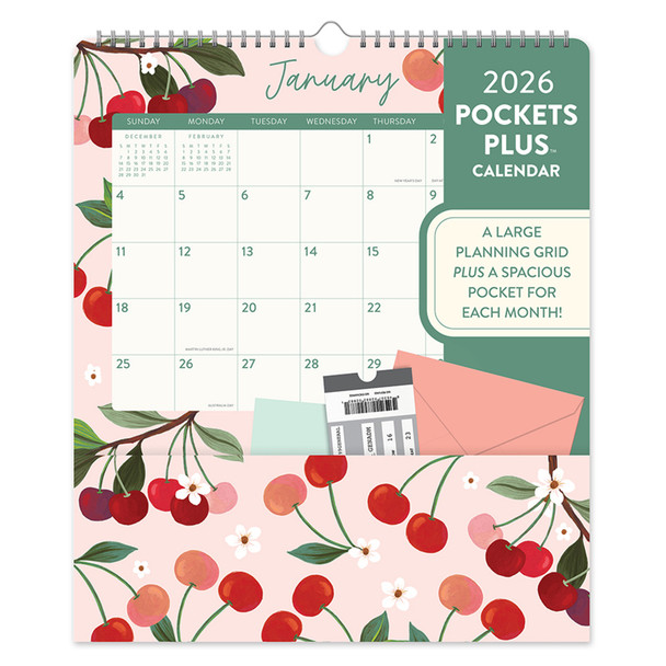 Orange Circle 2026 Fruit and Flora Pocket Plus Calendar