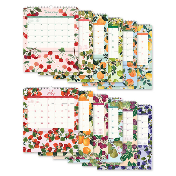 Orange Circle Fruit and Flora 2026 Pocket Plus Calendar