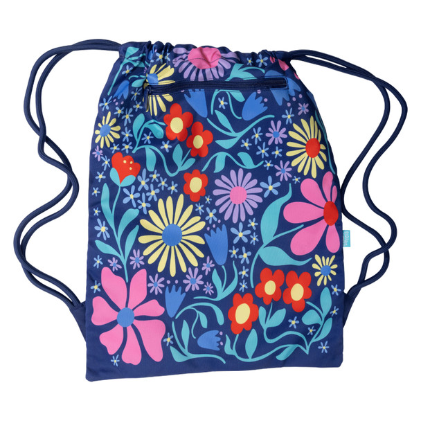 Spencil Big Drawstring Bag 50 x 37 x 2cm Pack of 3 Flower Fun