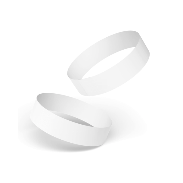 Generic White Thermal Direct Wristbands – 25mm x 279.4mm | Mega Office Supplies 