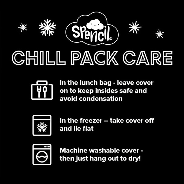 Flower Power Big Cooler Lunch Bag and Chill Pack Spencil Flower Power Big Cooler Lunch Bag and Chill Pack Spencil