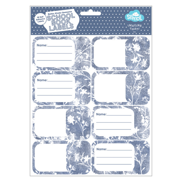 Spencil Denim Daze Book Labels Pack 16 Box of 6 Spencil Denim Daze Book Labels Pack 16 Box of 6