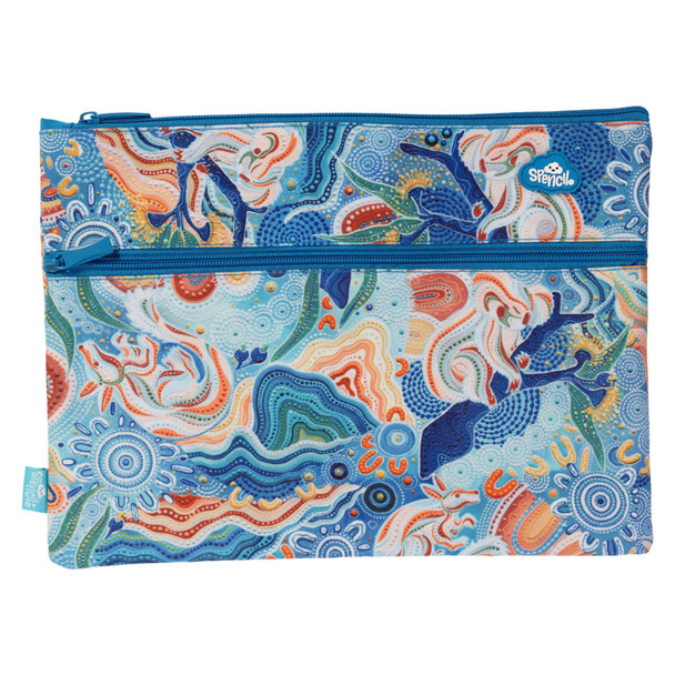 Spencil Wani-Wani Watina A4 Twin Zip Pencil Case Spencil Wani-Wani Watina A4 Twin Zip Pencil Case