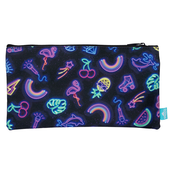 Spencil Twin Zip Pencil Case Neon Party