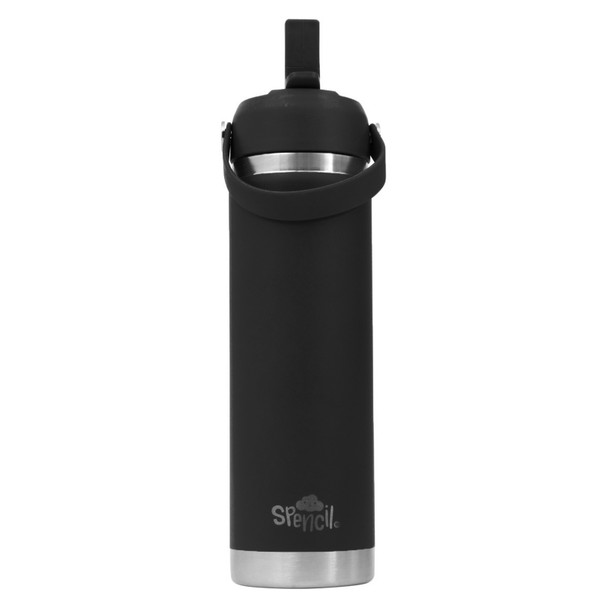 Big Insulated Water Bottle 650ml Black Spencil Big Insulated Water Bottle 650ml Black Spencil