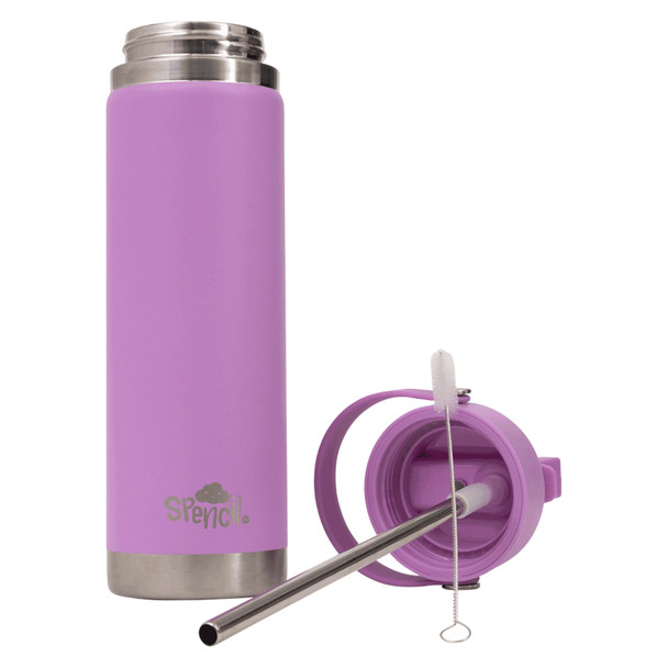 Spencil Lilac Big Insulated Water Bottle 650ml Spencil Lilac Big Insulated Water Bottle 650ml